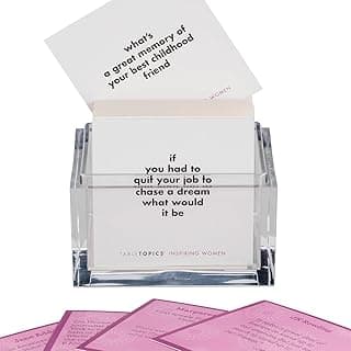TableTopics Inspiring Women - 135 Conversation Cards with Inspirational Quotes and Questions for Discussions - Historical and Current Female Role Models image