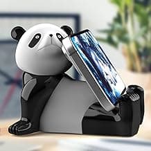 Lovely Panda Cell Phone Stand Holder, Tablet Stand Sit for Desk Desktop Smartphone Cellphone Mobile Phone Small Tablets image
