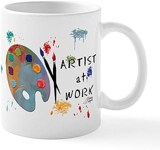 CafePress Artist At Work Mug 11 oz (325 ml) Ceramic Coffee Mug image