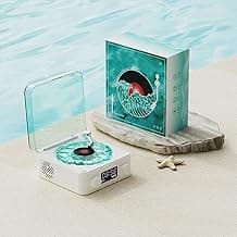 The Waves Vinyl Player,2025 New Waves Vintage Vinyl Record Player Bluetooth Speaker,Bluetooth Vinyl Record Player Waves with 4 Modes,Adjustable Ambient Lights,Bluetooth Speaker Audio Turntables image