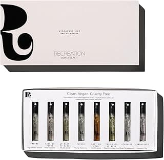Recreation Beauty EDP Discovery Set - Fragrance Gift Set of 8 Fragrant Spray Sampler Bottles Perfume Kit for Women & Men Unisex Long Lasting Perfect for Birthdays, Anniversaries Signature Scents 20ml image