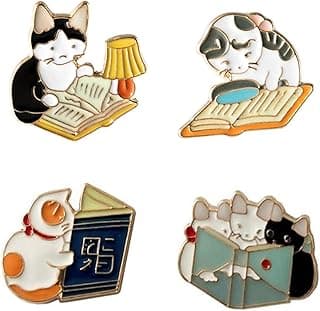 Cute Enamel Lapel Pin Sets Carton Animal Plant Brooch Pin for Badges for Clothes Bags Backpacks Party Decoration Christmas Gift image