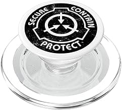 SCP Foundation Logo Phone Grip PopSockets PopGrip: Swappable Grip for Phones & Tablets PopSockets MagSafe PopGrip for iPhone image