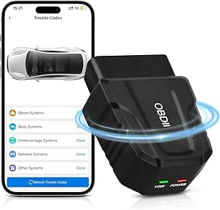 OBD2 Scanner Reader Bluetooth - Clear/Reset Vehicle Engine Error Code Readers & Scan Tools - Wireless OBD2 Auto Diagnostic Tool to Check Engine & Fix All Cars & Vehicles from 1996 image