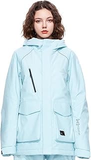 Ski Jacket Snowboard Coat Snow Winter Waterproof Insulated Windproof Baggy Warm Hooded Jacket for Men Women image
