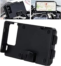 MDPROMCP R1200GS Motorcycle Phone Holder with Double USB Charger Mobile Phone Mount GPS Navigation Bracket Compatible with F700GS F800GS R1200GS R1250GS CRF1000L Africa Twin 12MM Roll Bar image