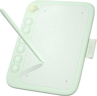 Drawing Tablet for Android Phone with 6 Hot Keys，UGEE Q6 6.5x4 inch Art Tablet with 8192Levels Battery-Free Stylus，Drawing Pad Compatible with Mac/Windows/Chrome for Drawing/Online Class/Office Notes image