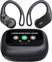 Bluetooth Earbuds with Charging Case, Sweatproof & Waterproof, 40H Playtime Headphones with Earhooks, Lightweight Over Ear Buds for TV Smart Phone Laptop Computer, Blue