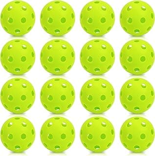 16 Pack Plastic Baseballs Practice Balls Hollow Softball Training Balls Lightweight Batting Practice Balls Plastic Softballs for Hitting Indoor Outdoor image