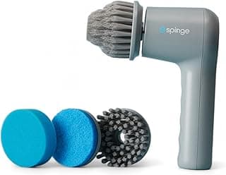 Electric Spin Scrubber & Sponge – All-Purpose Cleaner for Cookware, Sinks, Stovetops, Tiles, Shower Walls and More!