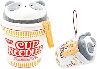 Anirollz Stuffed Animal Plush Toy - Official Nissin Cup Noodle Roll Blanket Outfitz Doll |Soft, Squishy, Warm, Cute, Comfort, Safe| Pillow with Panda - Birthday Decorations Gift Set 3" & 6" Pandaroll