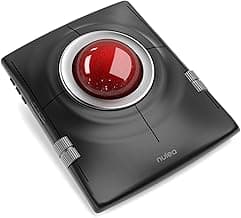 Nulea Wireless Trackball Mouse, Ergonomic 55mm Trackball, Adjustable DPI for Precise Control, Left or Right Hand Compatible, Rechargeable, Multi-Device Bluetooth & 2.4GHz for PC, Laptop, Mac, Windows. image