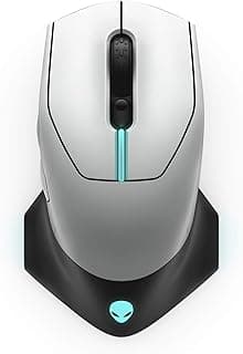 Alienware Wired/Wireless Gaming Mouse 610M-Light, Lunar Light image