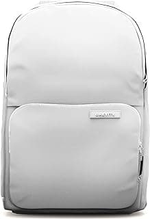 The Backpack- Casual daypack backpacks for every function. Compact but spacious 18L aesthetic traveling backpack with laptop compartment. (Gray) image