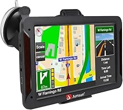 GPS Navigation for Car 7 Inch Vehicle GPS Navigation 8G Memory Portable Truck Navigator HD Touch Screen North America Lifetime Maps Update for Free Latest in 2024 Contains USA, Canada, Mexico image