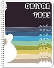 BookFactory Guitar Tablature Notebook/Guitar Music Tabs Journal - 120 Pages, Wire-O, 8 1/2 x 11 Tablature Format (JOU-120-7CW-A(Guitar-Tabs)) image