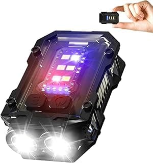 Mini Keychain Flashlight with Clip, LED Magnetic EDC Key Chain Light for Mechanics with COB Sidelight, USB C Rechargeable Small Multi-Use Waterproof Light for Work Car Repair Emergency image