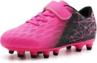 Kids Firm Ground Soccer Cleats Boys Girls Athletic Outdoor Football Shoes image