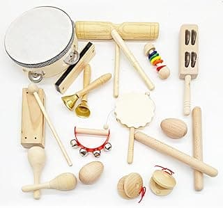 20-Piece Wooden Musical Instrument Set for Kids - Inspire Creativity and Family Fun (Music set001) image