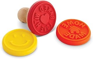 Mrs. Anderson's Baking Cookie Stamps Trio, Non-Stick Silicone, Set of 3 Designs image