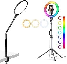 Ring Light with C-clamp + Ring Light with Tripod image