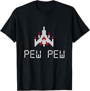 Arcade Retro video game ship T-Shirt image