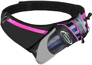 AiRunTech Running Hydration Belt with Water Bottle Holder,Hiking Fanny Pack for Phone and Wallet,Running Bag Runners Essentials Accessories Marathon Triathlon Walking Jogging Gear Gift