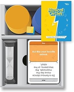 Kulture Games - Musical Circles Game - Interactive Game for Families, Friends and Teams - The Fun Party Game of Music, Movement, and Challenges! - for Kids & Adults: Ages 8+