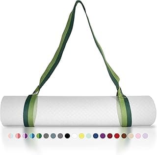 Yoga Mat Strap [MAT NOT Included] (2 Sizes) with Extra Thick & Comfy Delicate Texture, Adjustable Yoga Mat Carrier image