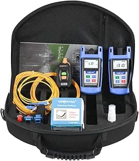 ORIENTEK TLT-12E FTTH Tool Kits Fiber Optic Power Meter + Optical Light Source +VFL FTTH Loss Test Kit Optical Power Meter OPM OLS image