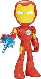 Spidey and his Amazing Friends Supersized Iron Man Action Figure, 9-Inch Avengers Action Figures, Marvel Super Hero Preschool Toys for 3+ Years image