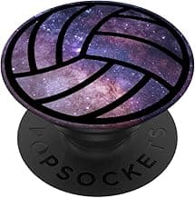 Volleyball Pop Socket Space Galaxy PopSockets PopGrip: Swappable Grip for Phones & Tablets image