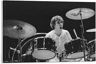 Keith_Moon Superstar Rock Drummer Poster Painting On Canvas Wall Art Poster Scroll Picture Print Living Room Walls Decor Home Posters 12x18inch(30x45cm) image