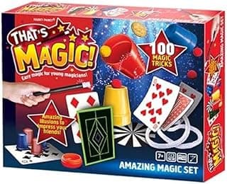 Amazing Magic Set - Featuring 100 Fun, Easy Tricks for Young Magicians - Helps Build Child's Motor Skills and Confidence - Includes Props, Videos and Instructions, 7+ Years