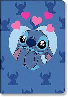 Stitch Gifts Ohana Gift Stitch Lined Leather Journal Notebook Just A Girl Who Loves Stitch A5 Size Writing Notebook Funny Movie Fans Gift Ohana Notebook (Love Blue Stitch) image