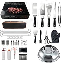45Pcs Grill Accessories BBQ Tool Set - Heavy Stainless Steel Grill Utensils Set for Men Dad Women - with Storage Bag for Outdoor Camping Tailgating - for Perfect Barbecue Utensil Gift image