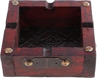 Gerrit Vintage Wooden Ashtray Cigarette Cigar Handmade Cigarette Case 4 Cigarette Holder Smoking Accessories image