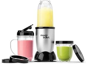 Magic Bullet Blender, Small, Silver, 11 Piece Set image