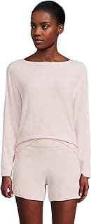 Women's CozyChic Ultra Lite Boatneck Pullover & Short Set