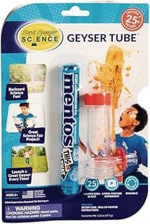 Steve Spangler Science Geyser Tube Experiment, Chemical Reactions Science Experiments for Kids, Amazing Geysers with Soda & Mentos Candy, School, Camp, Homeschool Science Kits, Incl: 1 Tube image