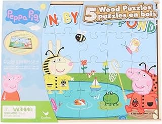 5 Pig Puzzles - with Wooden Storage Box image