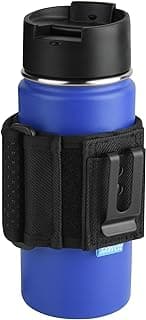 Xxerciz Water Bottle Carrier Holder with Adjustable Shoulder Strap Universal Bottle Sling for Walking Hiking Camping image