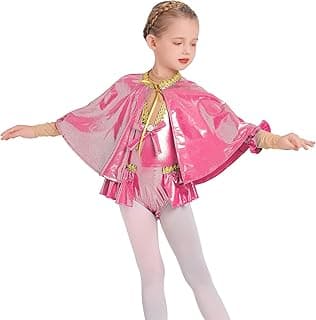 Toddler Girl Acrobat Dance Costume Shiny Metallic Ballerina Halloween Leotard Circus Trapeze Christmas Dance Outfits image