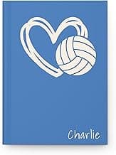 Personalized Basketball Journal, Basketball Team Gift, Senior Night, Basketball Notebook, Coach Gift (Blue) image