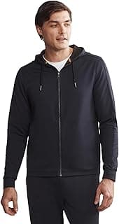 Spar Mens Full Zip Up Hoodie V2, Stretch Fabric Mens Workout Essentials Hoodie, Moisture-Wicking w/Anti-Odor