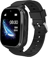 4G Kids Smart Watch for Boys Toys with GPS Tracker SIM Card Games HD Camera Location Cell Phone SOS Calling Texting Waterproof Voice Chat Alarm Clock for Ages 5-13 Birthday Gifts(Black) image