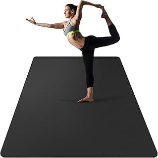 UMINEUX Extra Thick Yoga Mat, 2/5 Inch (10MM), Natural Rubber and TPE Non Slip Yoga Mats with Strap for Women Men, Eco Friendly Exercise Mat for Yoga, Pilates and Home Workout image