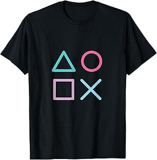 Gaming Console Controller Action Buttons Gamer T Shirt T-Shirt image