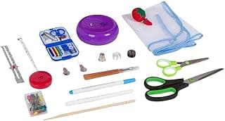 Anyone Can Sew Premium Beginner Sewing Kit with Travel Mending Kit and Full Sized Shears for Sewing Machines image