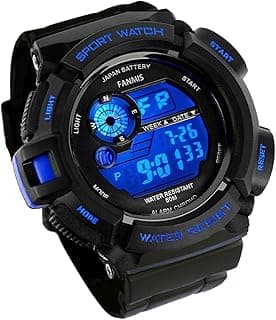 FANMIS Mens Military Multifunction Digital LED Watch Electronic Waterproof Alarm Quartz Sports Watch image